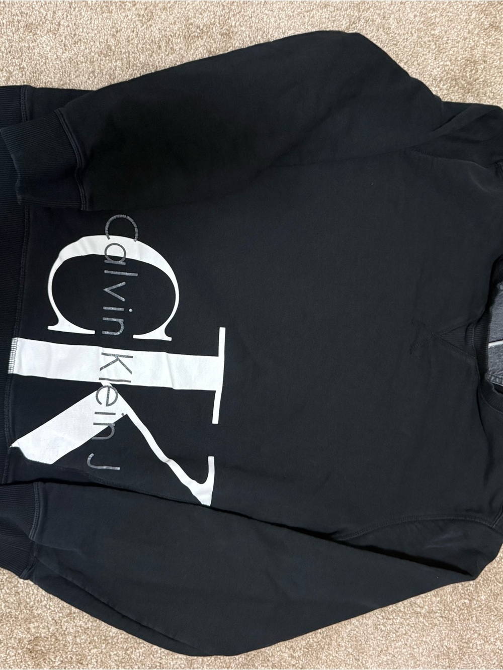 Calvin Klein Black Sweatshirt, woman’s Large. AC34